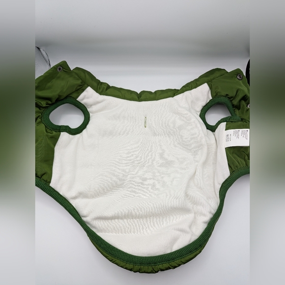 Small green winter dog jacket - Picture 3 of 7